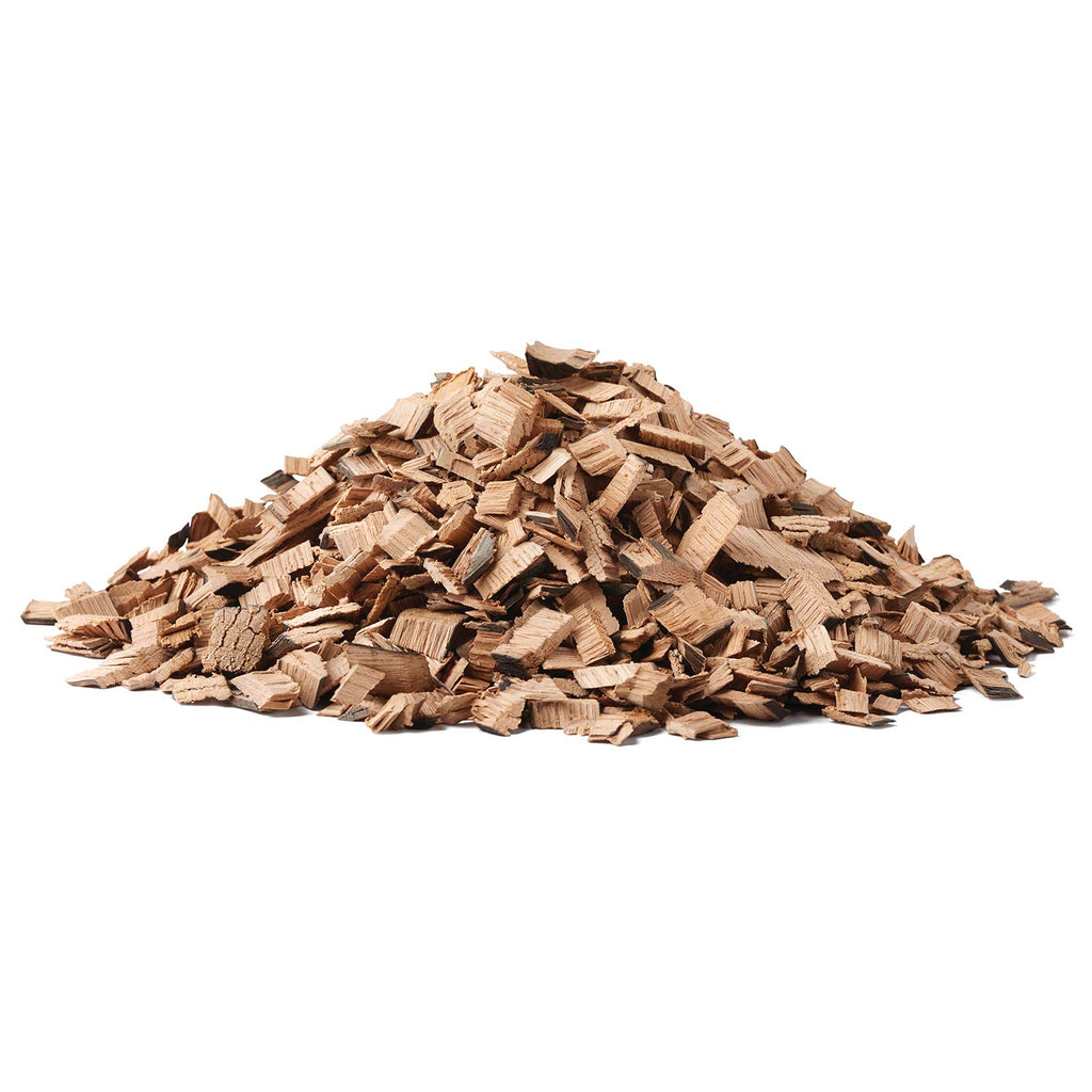 Whiskey barrel wood chips, small light brown pieces