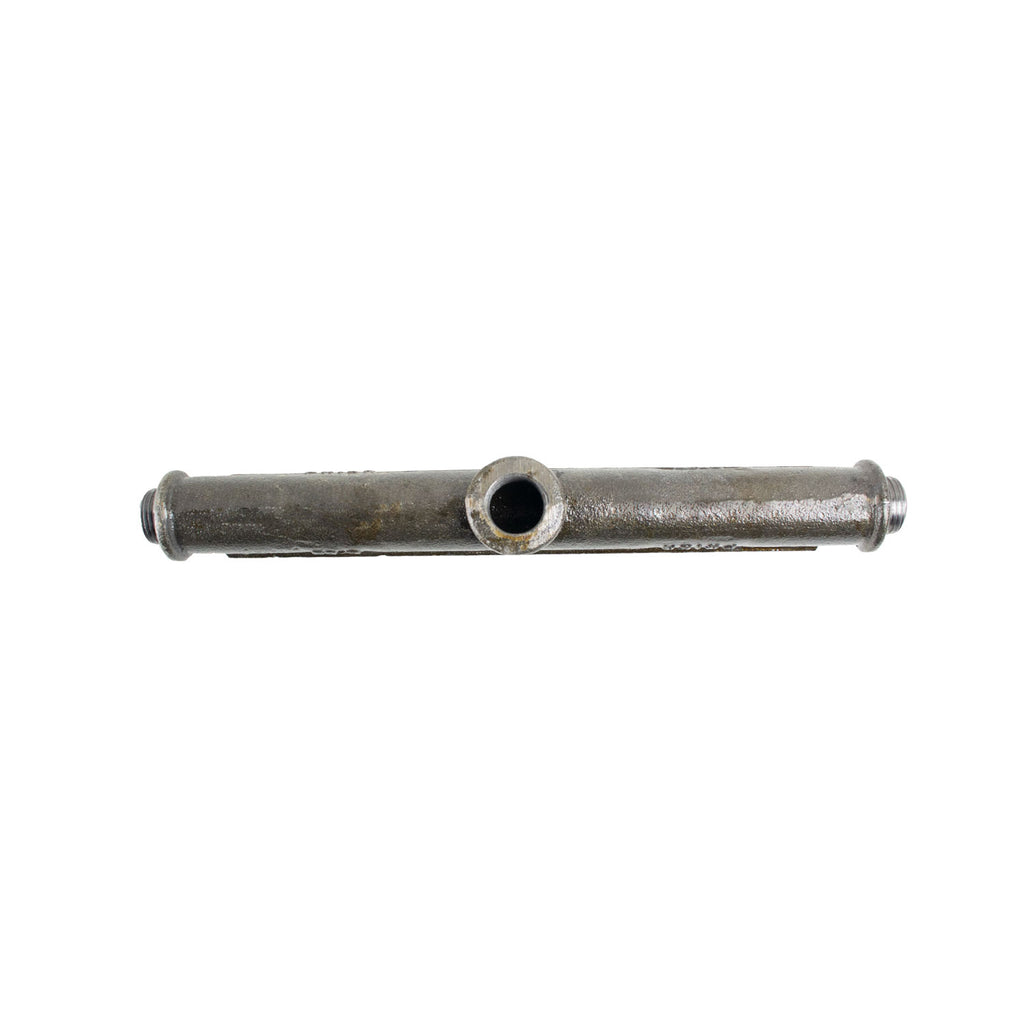 Cast iron log lighter with side opening and threaded ends