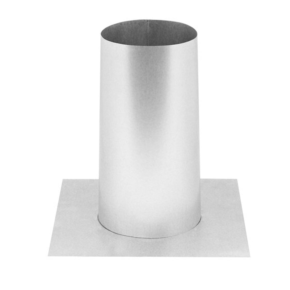 Insulation shield for direct vent system: white cylindrical collar with flat base