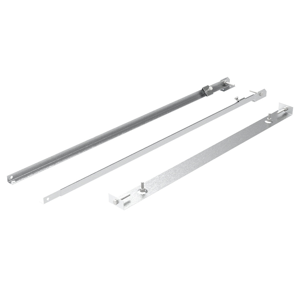 Metal chimney roof brace for 7-inch snap-pak, bracket bars and mounting hardware