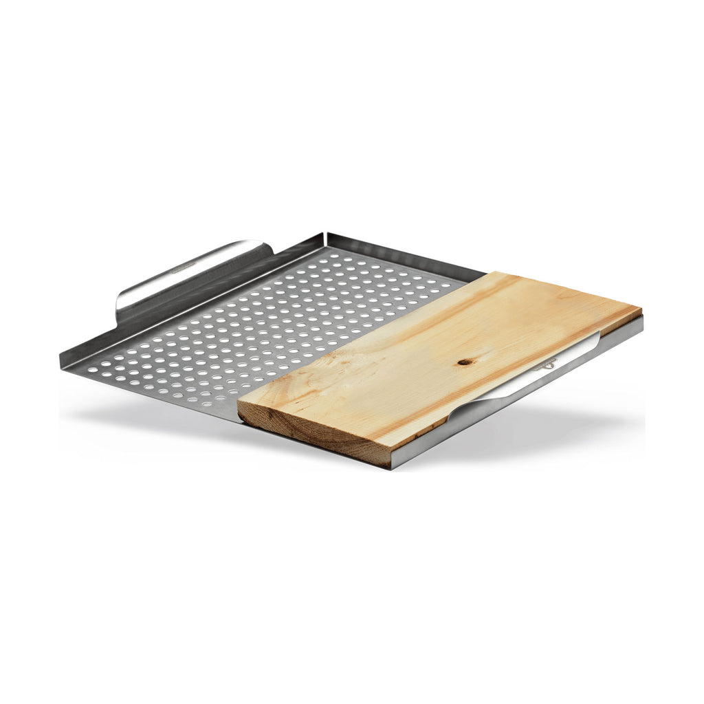 Napoleon Stainless Steel Multi-functional Topper with Cedar Plank