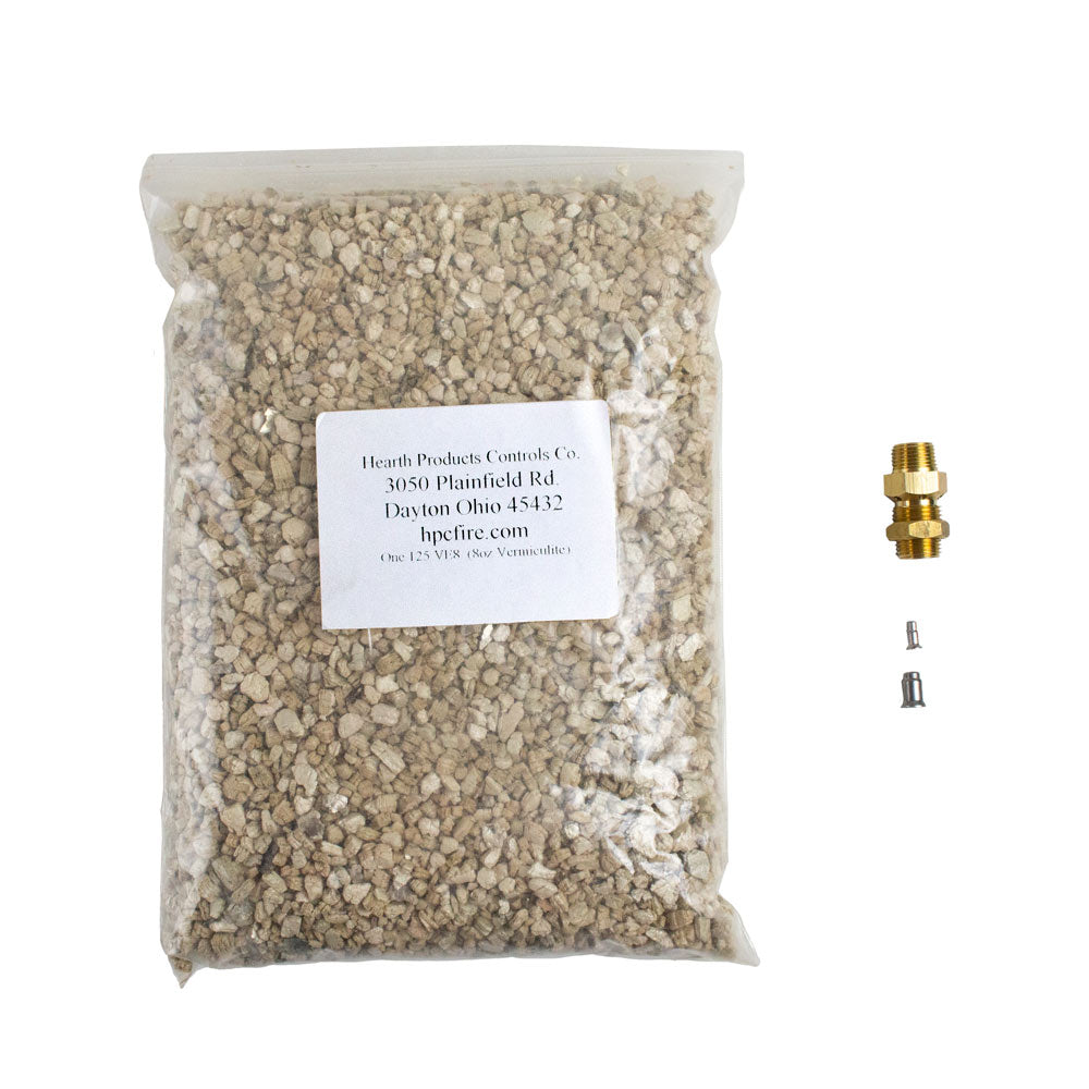 Propane gas conversion kit with granules bag and brass fitting plus screws