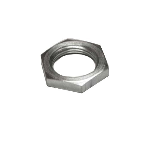 HPC fire valve face plate nut, hex metal with central hole