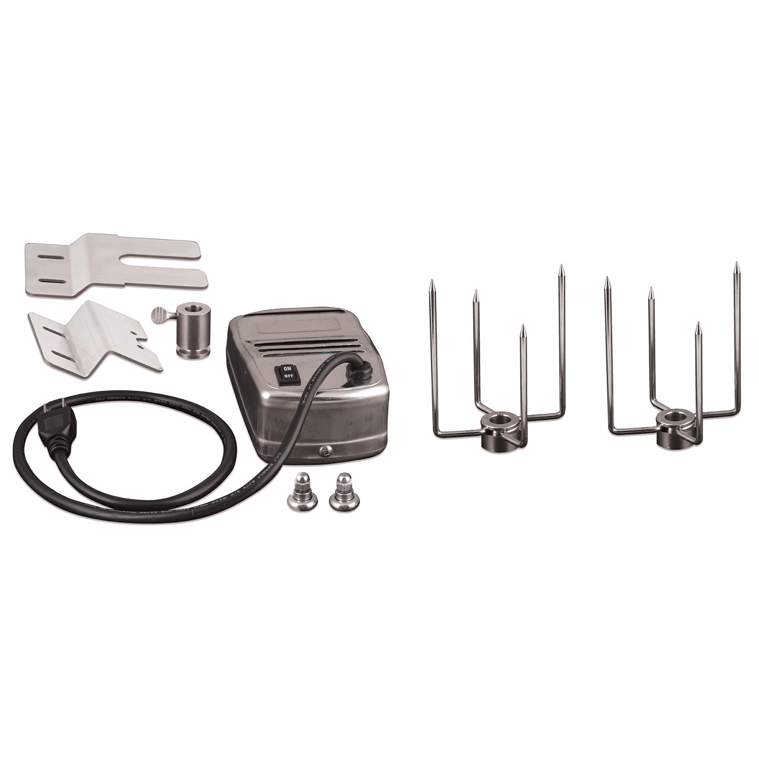 Saber Stainless Steel Rotisserie Kit with Case