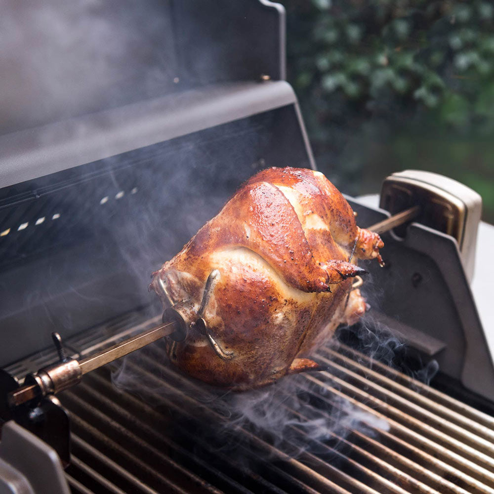 Saber Stainless Steel Rotisserie Kit with Case