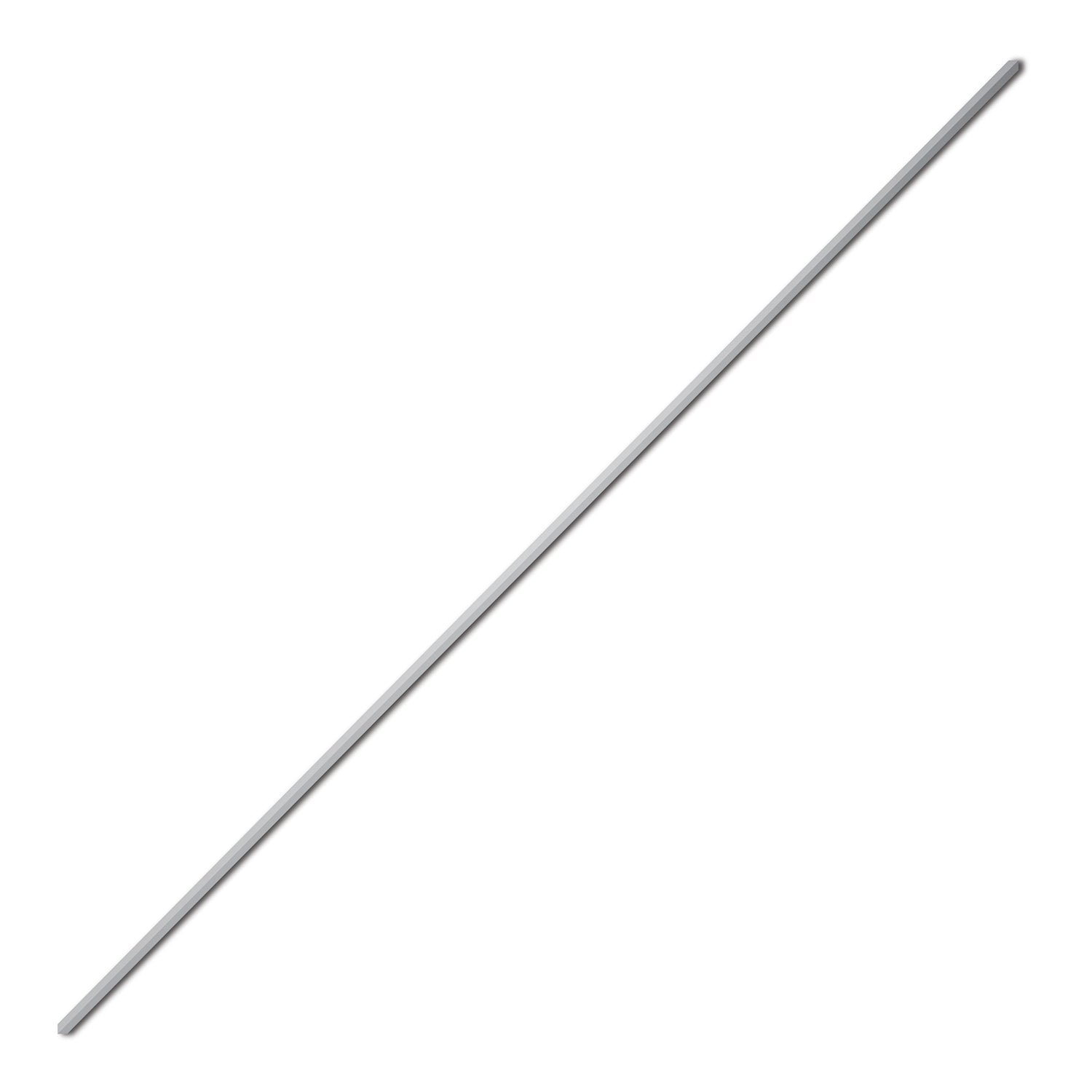 Stainless steel rotisserie rod for grill, straight polished metal spit
