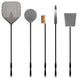 Alfa AC-5PSET48 48-Inch Large Pizza Peel, Turner, Brush, Rake, and Shovel