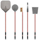 Alfa AC-5PSET48 48-Inch Large Pizza Peel, Turner, Brush, Rake, and Shovel