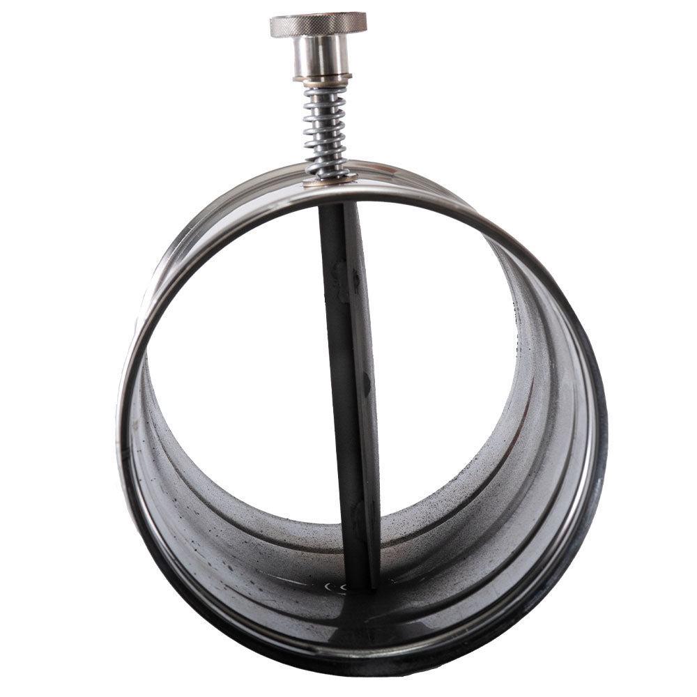 Stainless steel butterfly valve disc with threaded stem