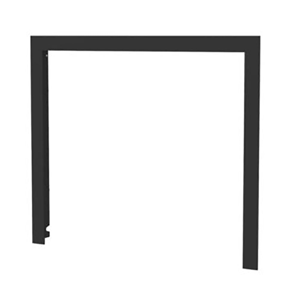 Black U-shaped narrow faceplate with open bottom for Osburn wood insert
