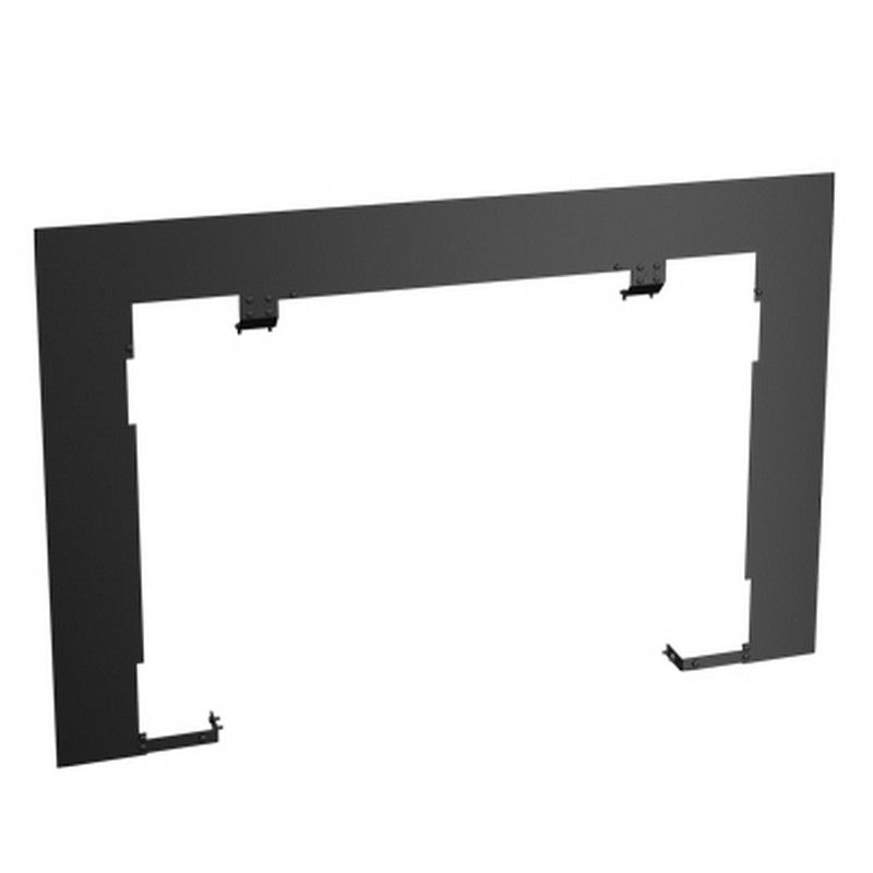 Osburn Matrix wood insert faceplate backing plate kit, dark metal rectangular frame