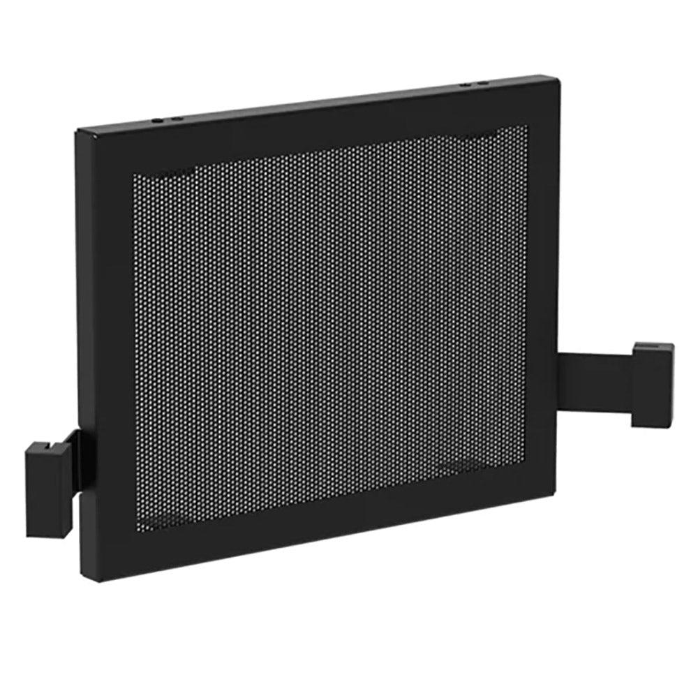 Osburn fire screen for Osburn 950 wood stove, black mesh panel with side brackets