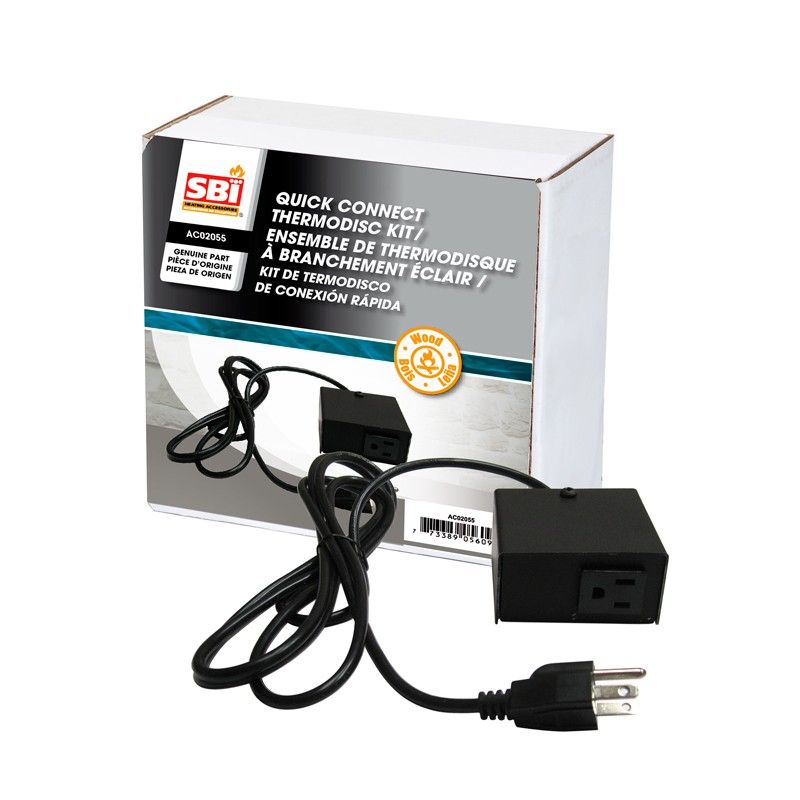 Quick connect thermodisc kit with black wiring and plug