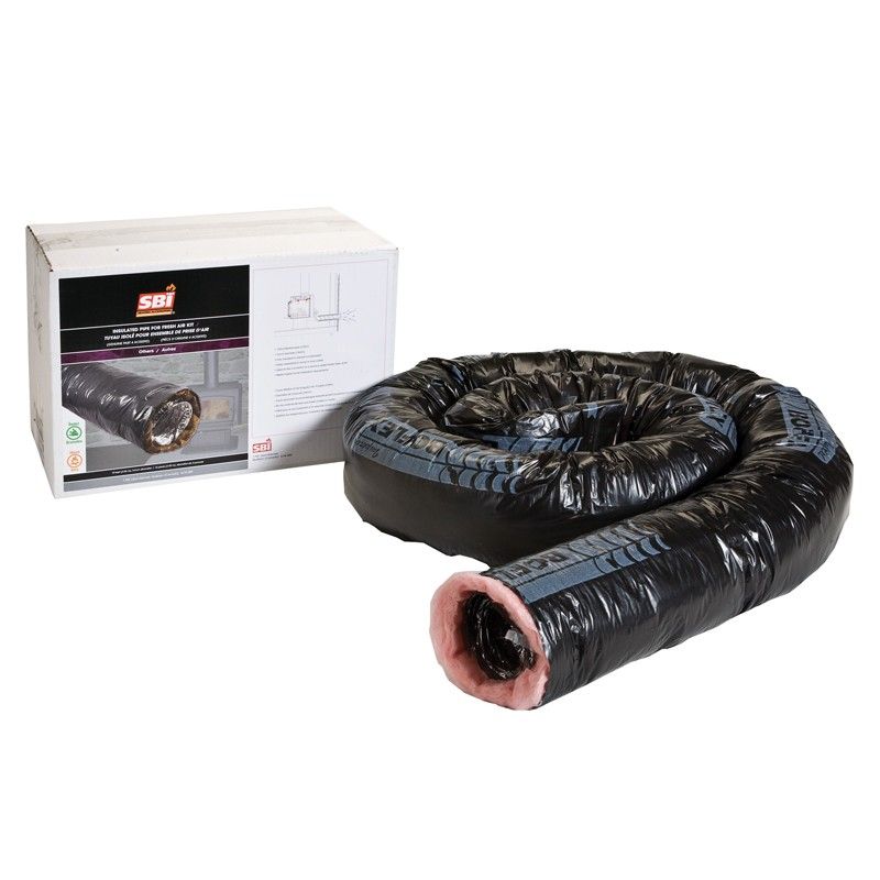 Osburn Insulated Flex Pipe for Fresh Air Intake Kit for Osburn 2500 & 3000 Pellet Stoves, 3-Inch Diameter, 10-Foot Length
