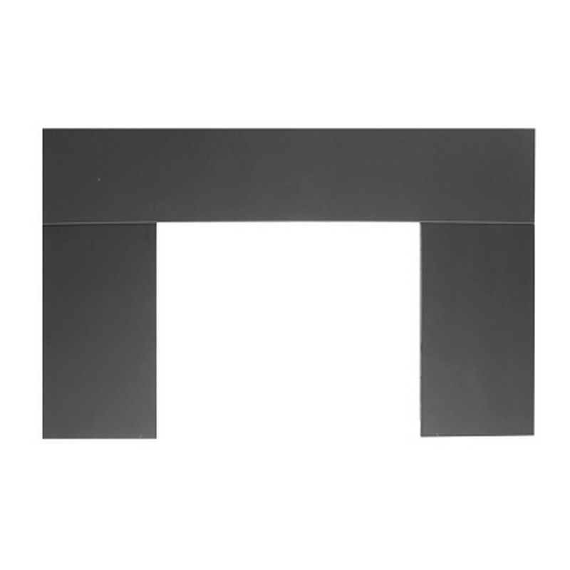 Osburn AC03411 large faceplate for wood insert, dark metal with center opening