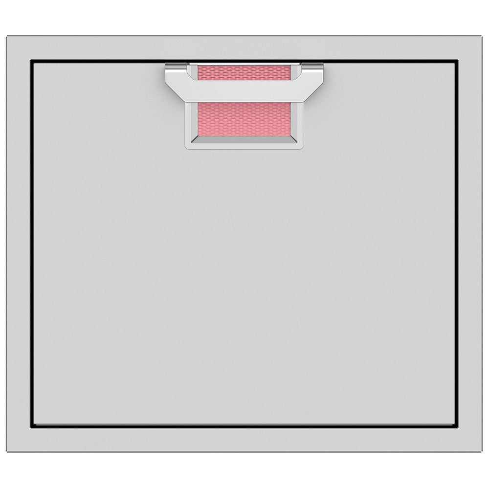 24-inch access door with red latch insert and mesh vent at top
