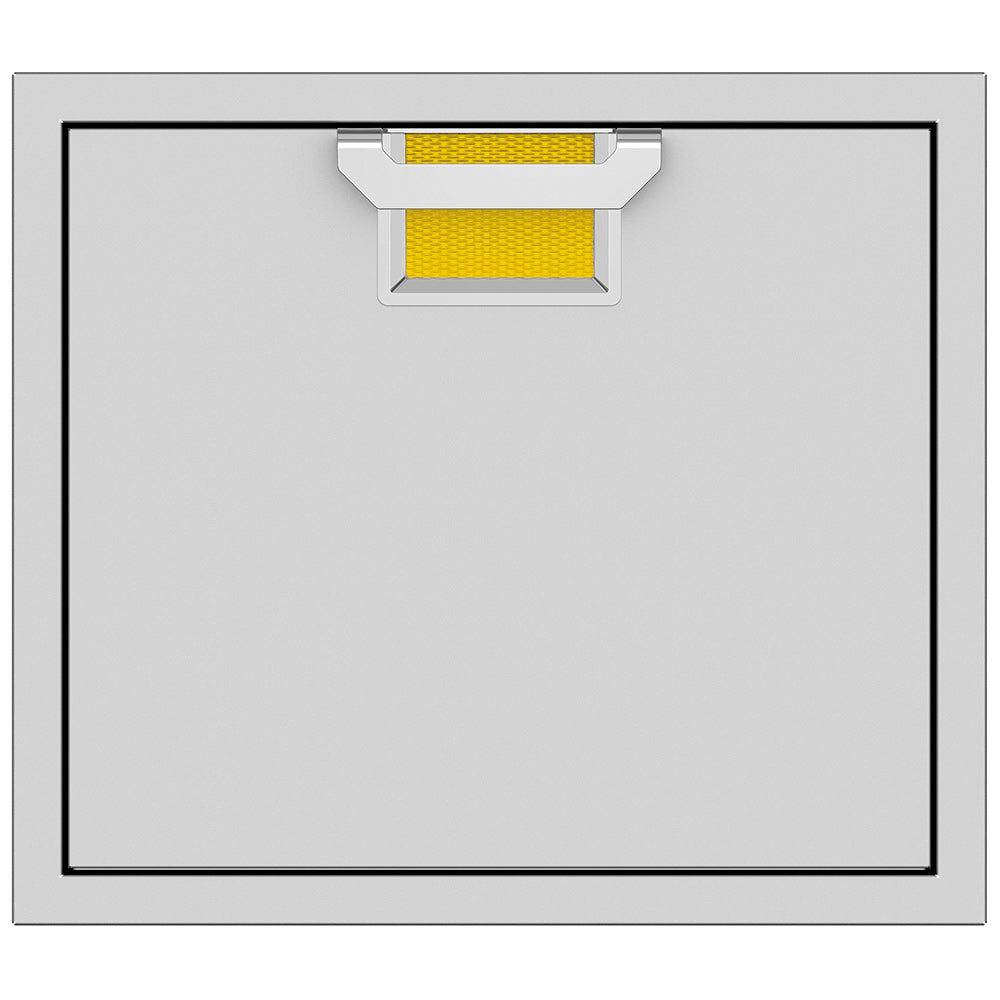 24-inch access door with yellow latch insert and mesh vent at top