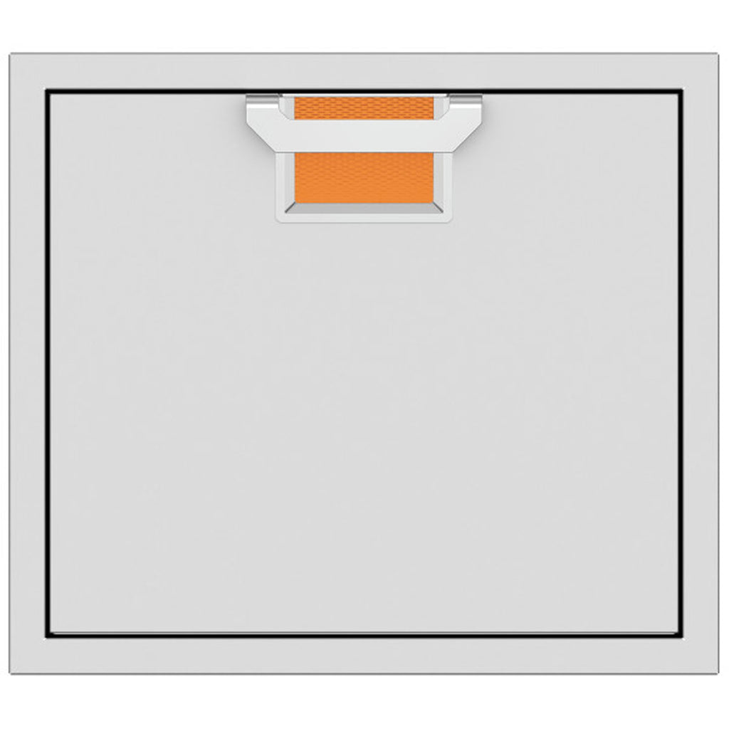 24-inch access door with orange latch insert and mesh vent at top