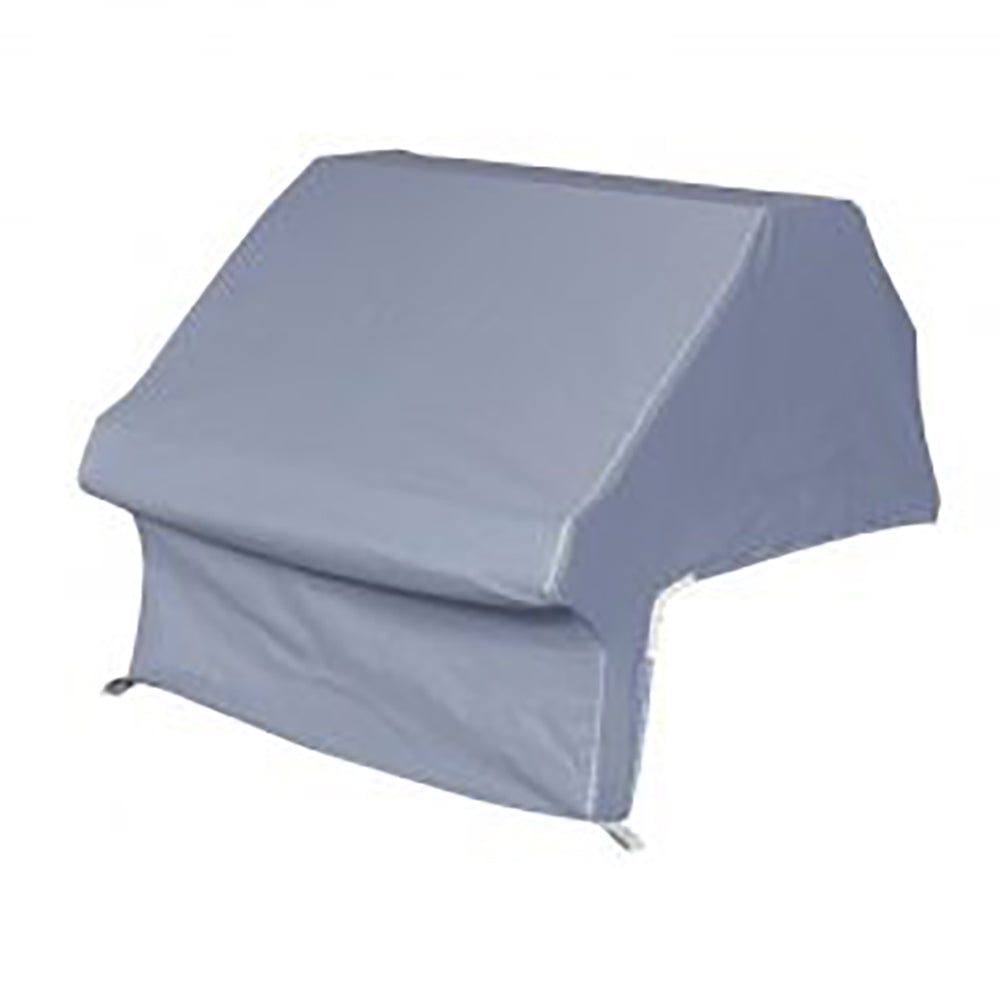 30-inch built-in grill cover, dark gray, fitted with drawstring at bottom edge