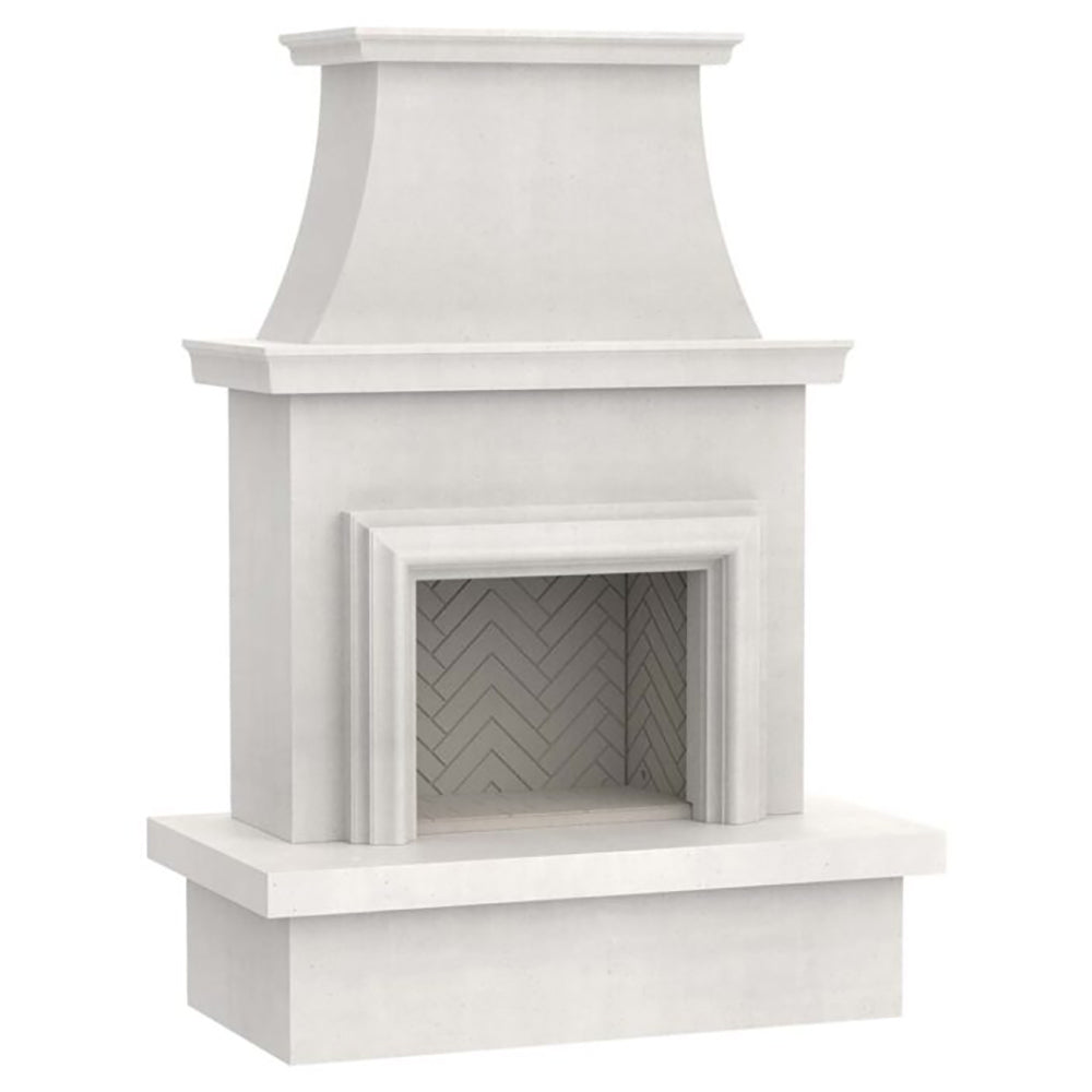 American Fyre Designs Contractor's Model Outdoor Gas Fireplace with Moulding