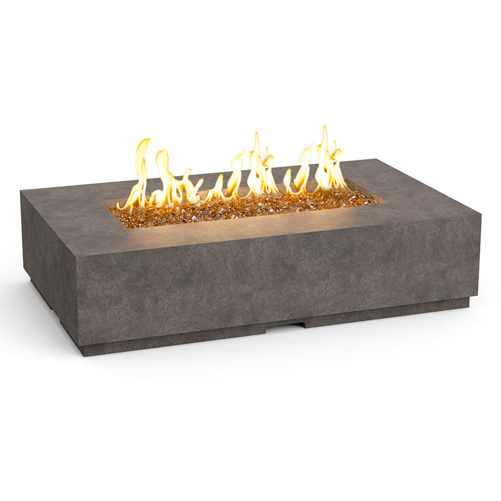 American Fyre Designs Legend 60-Inch Rectangular GFRC Chat Height Gas Fire Table