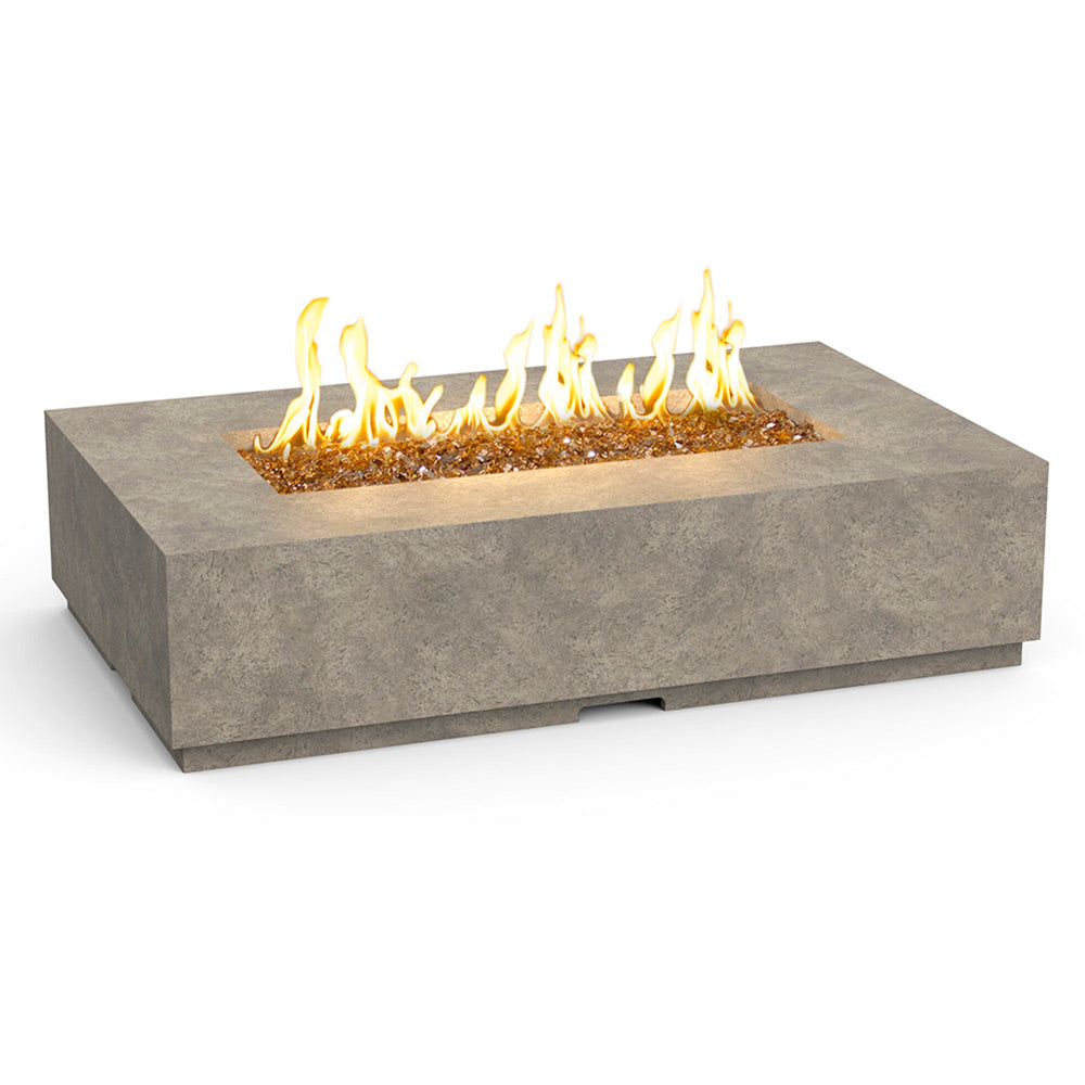 American Fyre Designs Legend 60-Inch Rectangular GFRC Chat Height Gas Fire Table