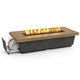American Fyre Designs Contempo LP Select 76-Inch Rectangular GFRC Reclaimed Wood Chat Height Propane Gas Fire Table