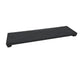 Textured fireplace vent cap in dark black with side supports