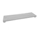 Textured fireplace vent cap, rectangular with side supports, light gray