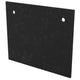 Fireplace protector plate, textured black finish with two round holes