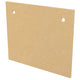Fireplace protector plate, textured tan finish with two round holes