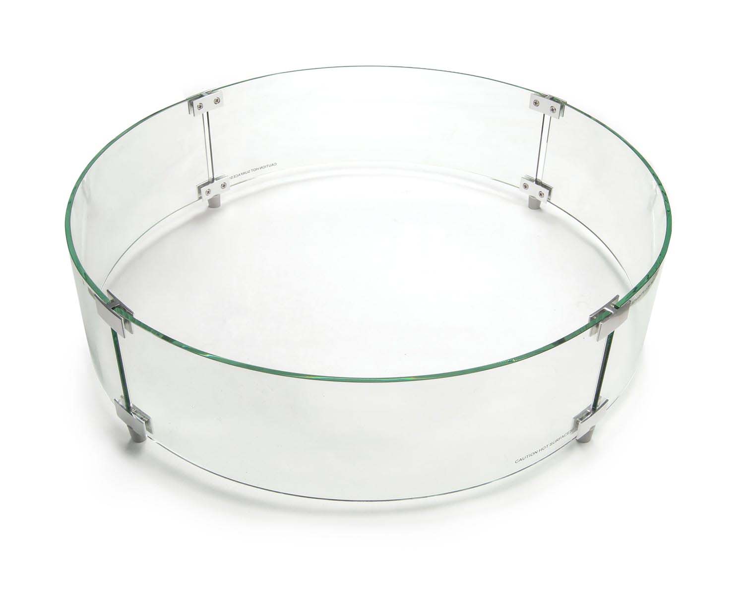 American Fyre Designs Round Glass Wind Guard, 26-Inches