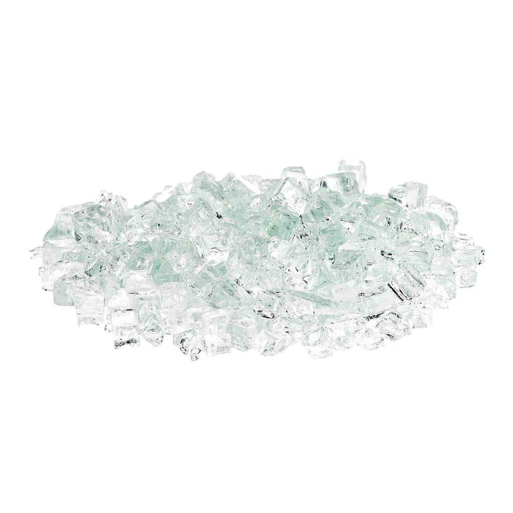 American Fire Glass 1/2-Inch Classic Fire Glass, 10 lbs, Clear