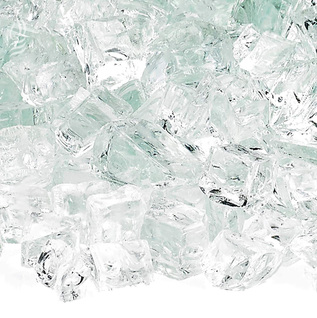 American Fire Glass 1/2-Inch Classic Fire Glass, 10 lbs, Clear