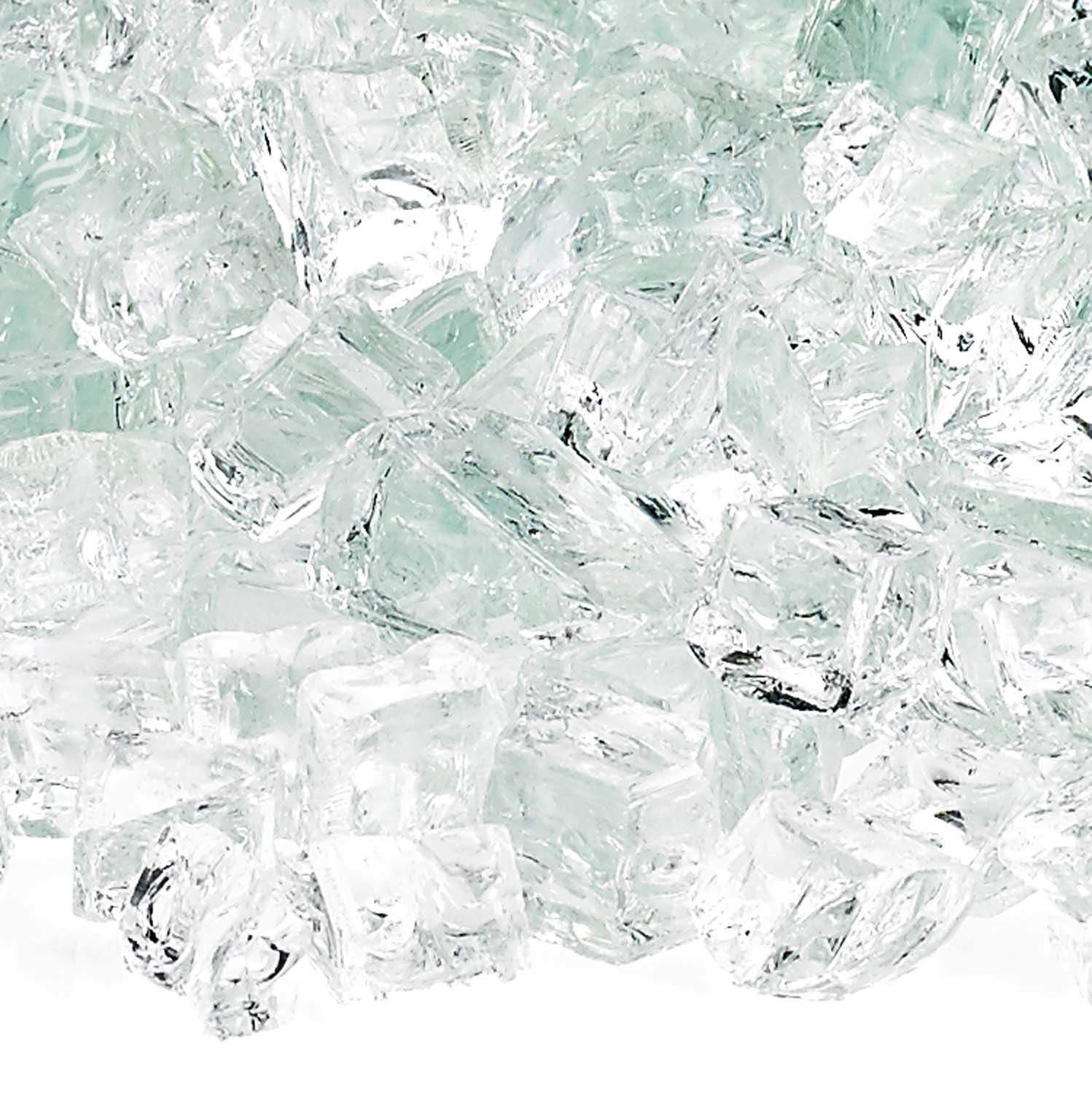 American Fire Glass 1/2-Inch Classic Fire Glass, 10 lbs, Clear