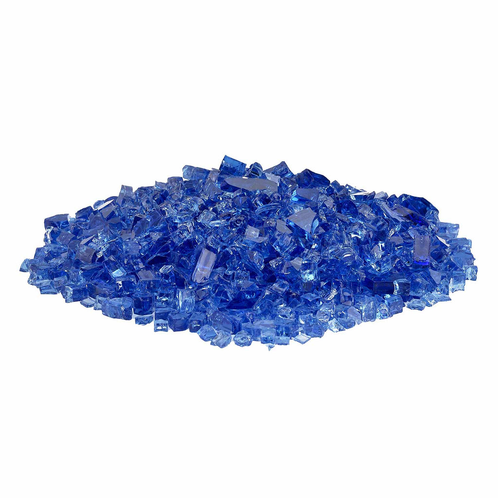 American Fire Glass 1/4-Inch Classic Fire Glass, 10-Pounds, Cobalt Blue
