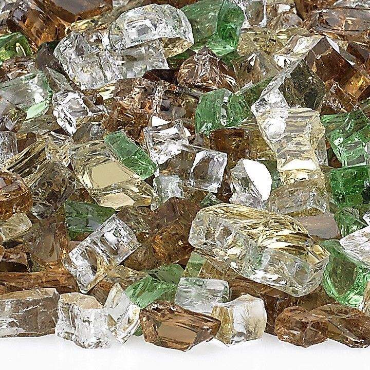American Fire Glass 1/2-Inch Premium Fire Glass, 10 lbs, Yosemite Reflective