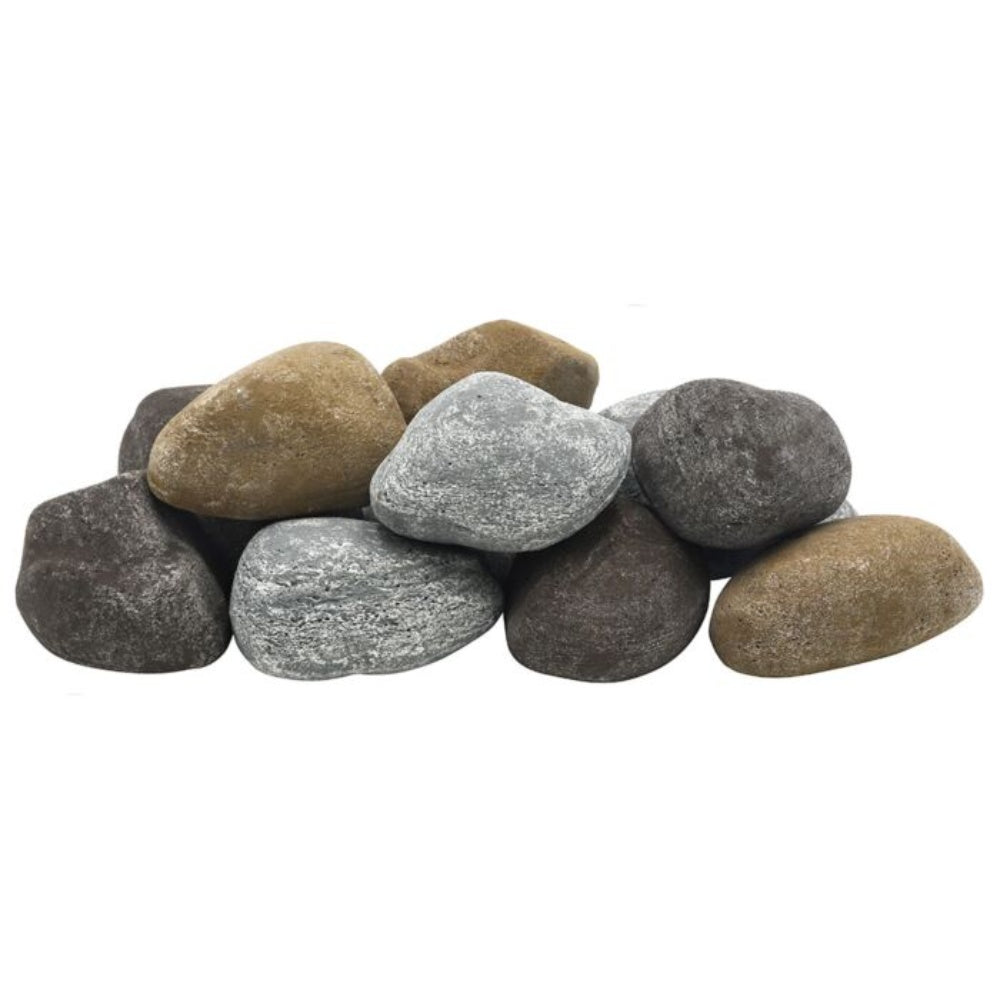 American Fire Products 12-Piece Lite Stone Cobble Set, Natural
