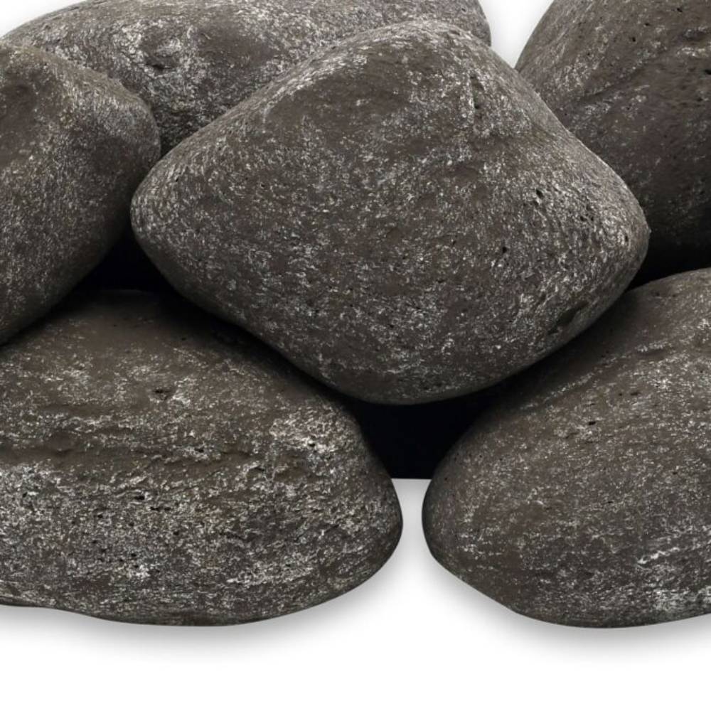 American Fire Products 12-Piece Lite Stone Cobble Set, Thunder Gray