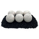 American Fire Glass Lite Stone Balls, 6 Stone Set