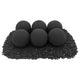 American Fire Glass Lite Stone Balls, 6 Stone Set