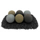 American Fire Glass Lite Stone Balls, 6 Stone Set