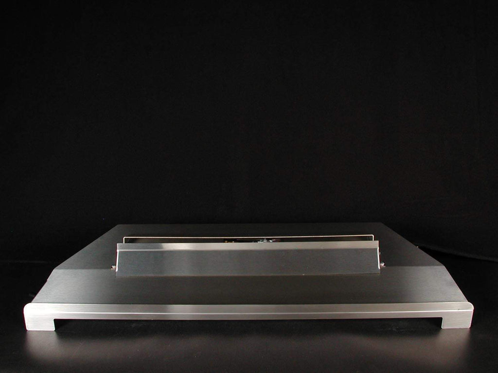 Stainless steel burner tray for ventless fireplace kit