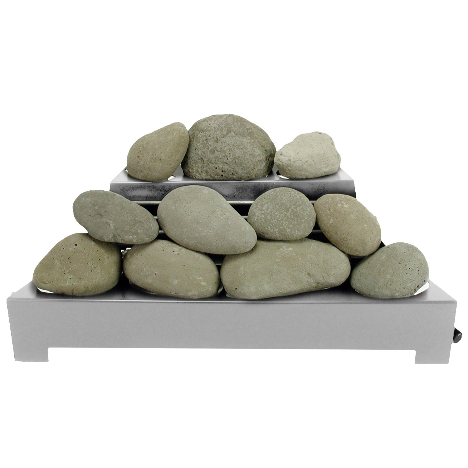 Rasmussen AFS24-SS Alterna Ventless FireStones Stainless Steel 24-Inch Burner Kit