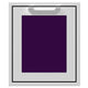 18-inch access door with square black frame and purple mesh panel