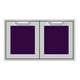 Hestan AGAD36 double access doors with two square mesh panels, purple color