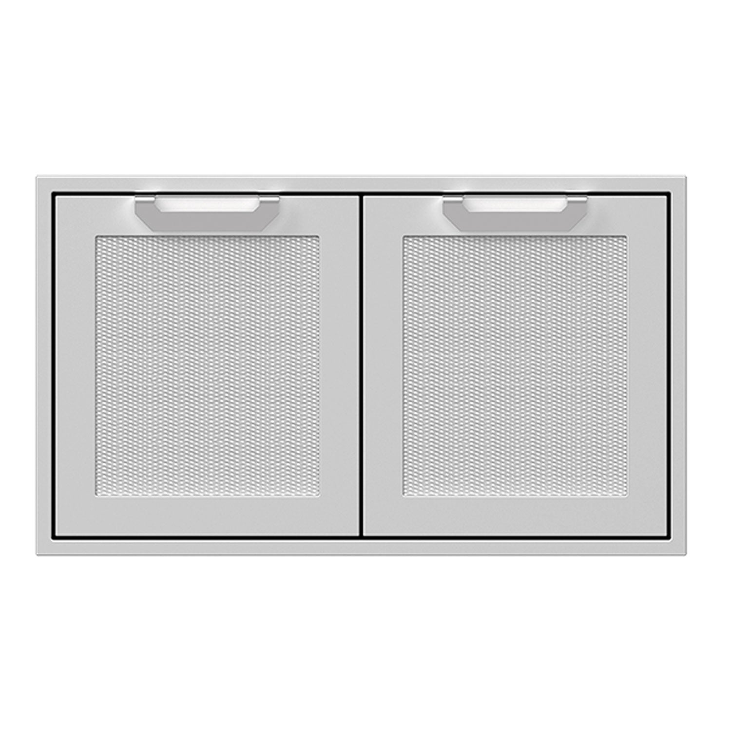 Hestan AGAD36 double access doors with two square mesh panels, light gray