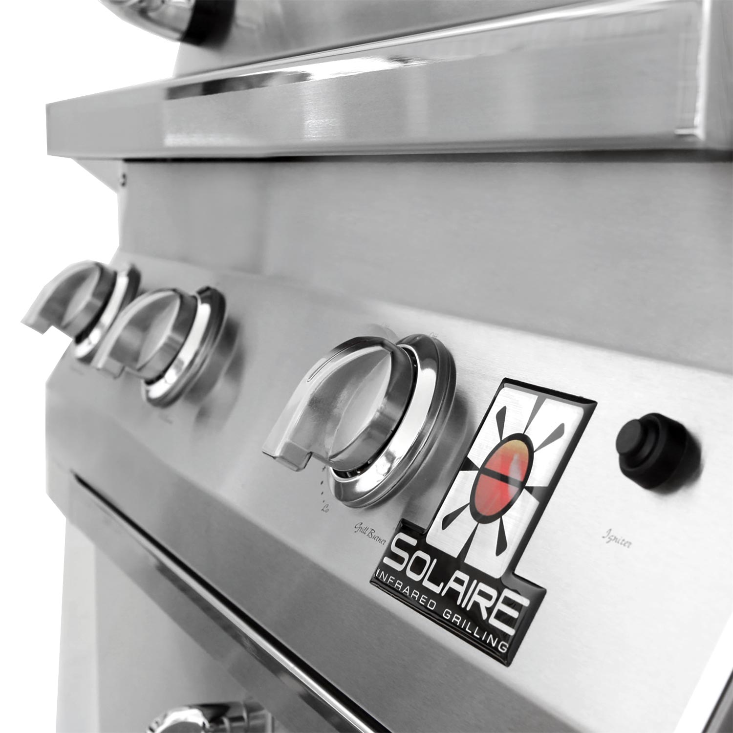 Solaire AGBQ-30 30-Inch Deluxe Freestanding Grill on 2-Door Cart with Rotisserie