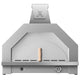 33-inch stainless pizza oven with arched stone opening and front control panel