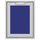 Trash and recycle center storage drawer with blue liner panel